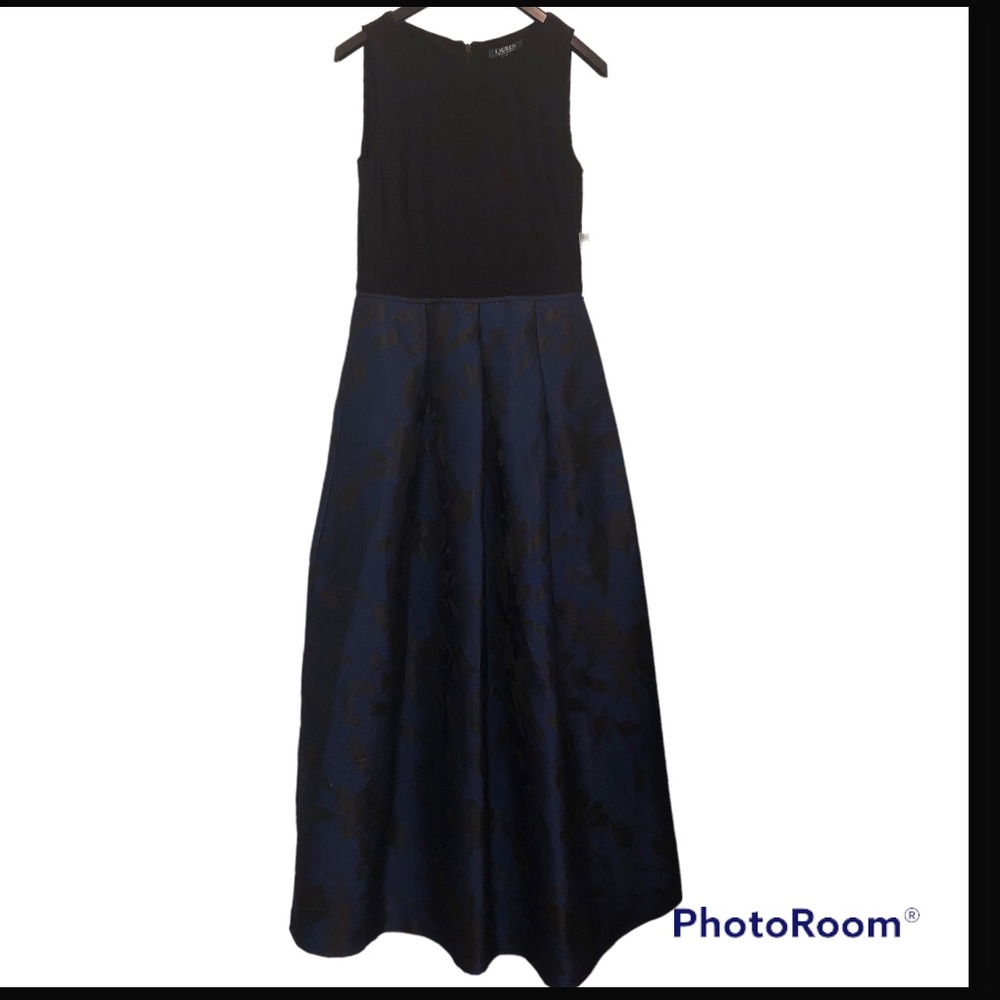 NWT LAUREN RALPH LAUREN LRL WOMENS LEYDENA EVENING FLORAL DRESS/ GOWN Size 8 - Picture 5 of 15